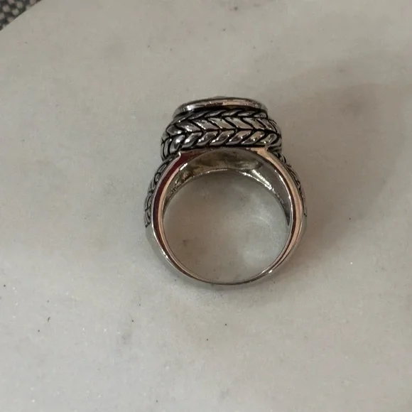 Vintage Lucky Brand Corine Herringbone Ring - Picture 6 of 7